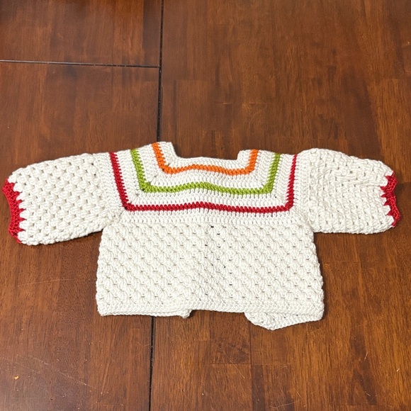 Handmade Crochet Baby Sweater - Picture 3 of 7
